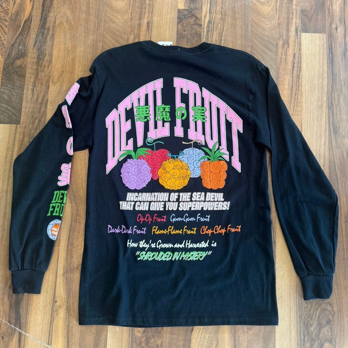 One Piece One Piece Devil Fruit Long Sleeve Size Small Size US S / EU 44-46 / 1 - 3 Thumbnail