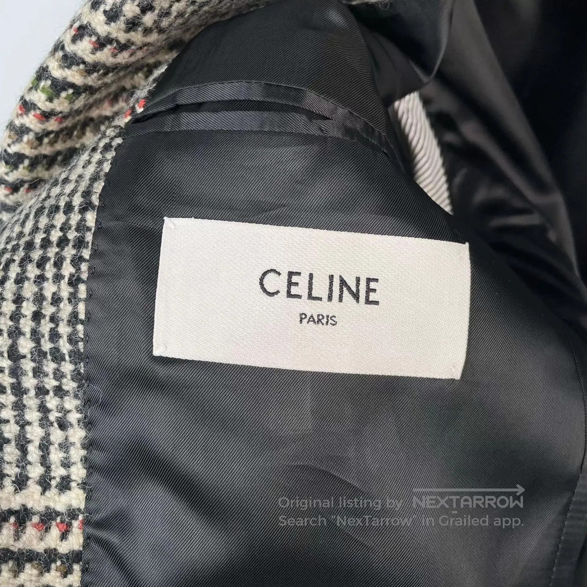 Celine Multi Plaid Pattern Single-Breasted Blazer. Size US M / EU 48-50 / 2 - 6 Thumbnail