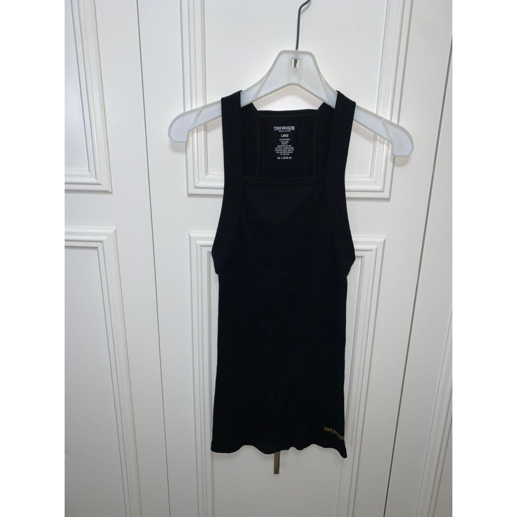 True Religion True Religion Women's Black Tank Top Size Large Square Neck Size L / US 10 / IT 46 - 1 Thumbnail