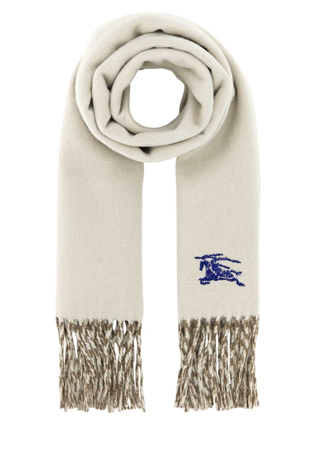 Burberry Ivory Cashmere Reversible Scarf Size ONE SIZE - 1 Preview