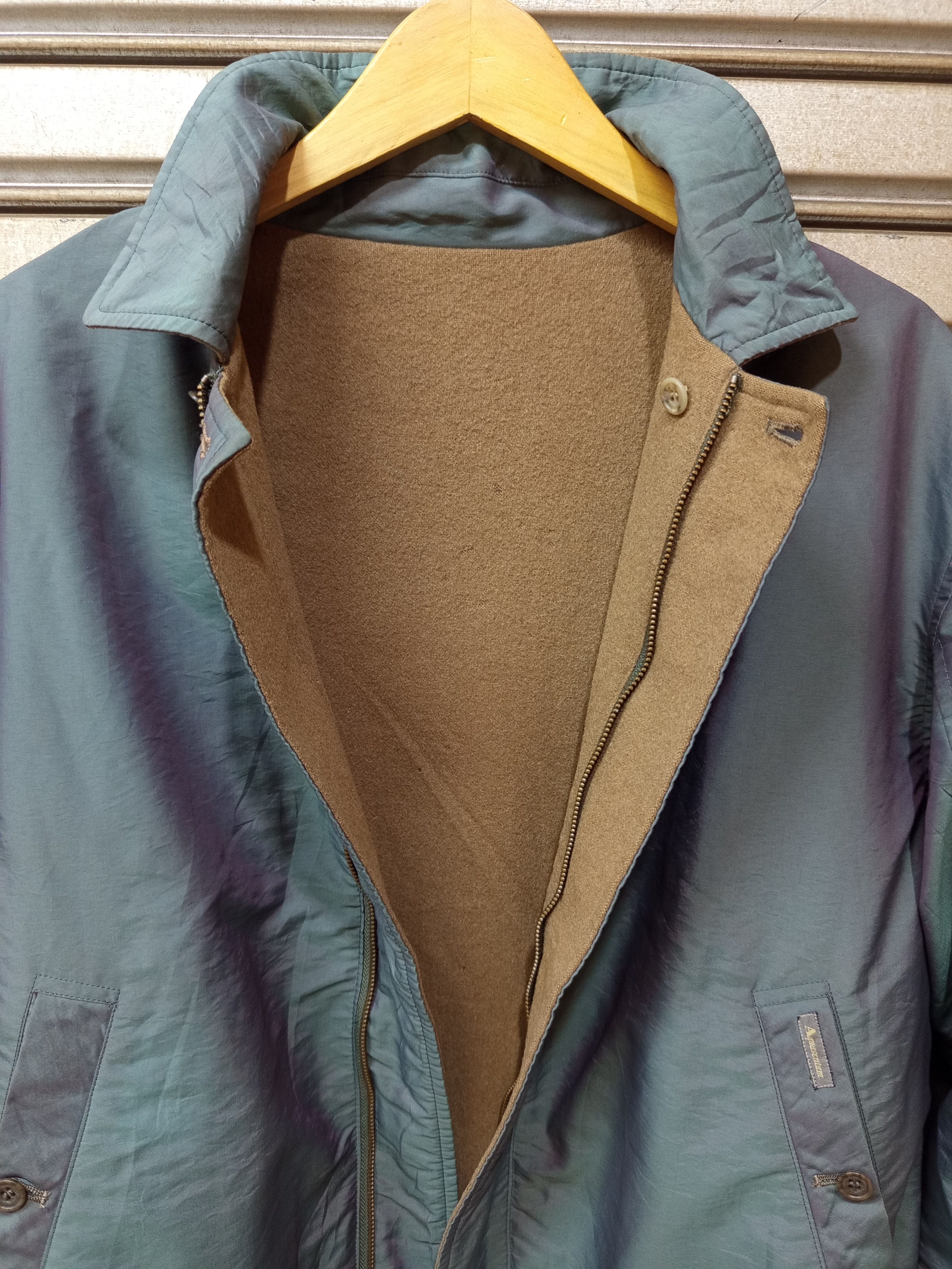 Aquascutum 1990s Aquascutum Reversible Bomber Jacket Size US L / EU 52-54 / 3 - 7 Thumbnail