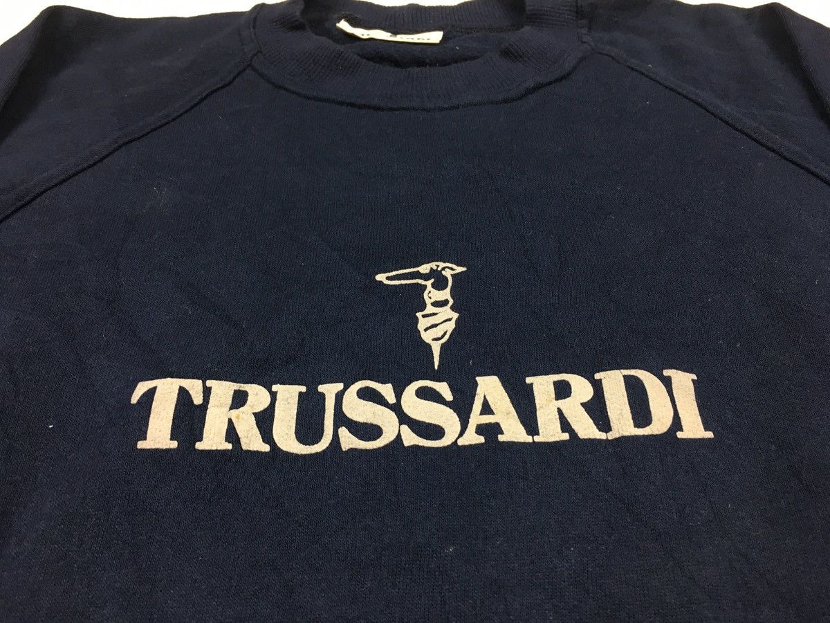 Trussardi 90s Trussardi Pullover Crewneck Sweatshirt Big Logo Design Size US L / EU 52-54 / 3 - 3 Thumbnail