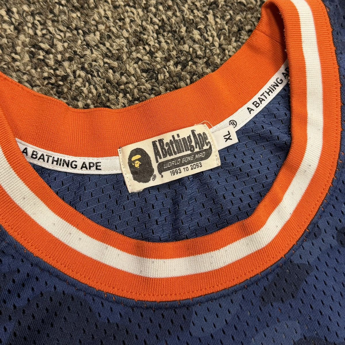 Bape BAPE basketball jersey blue camo Size US XL / EU 56 / 4 - 3 Thumbnail