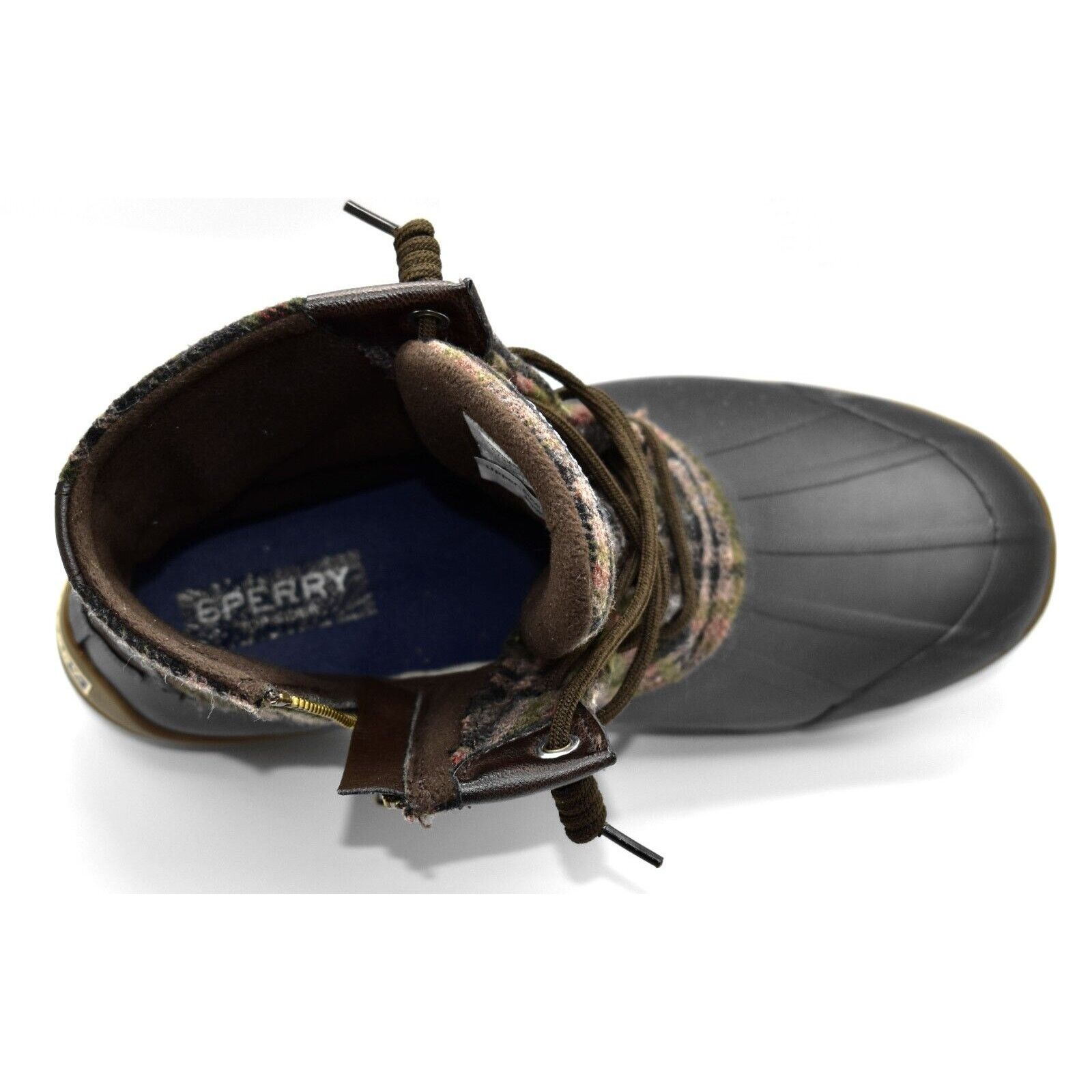Sperry SPERRY STS83680 Plaid Brown Rubber Bottom Duck Boot Shoes 8 Size US 8 / IT 38 - 6 Thumbnail