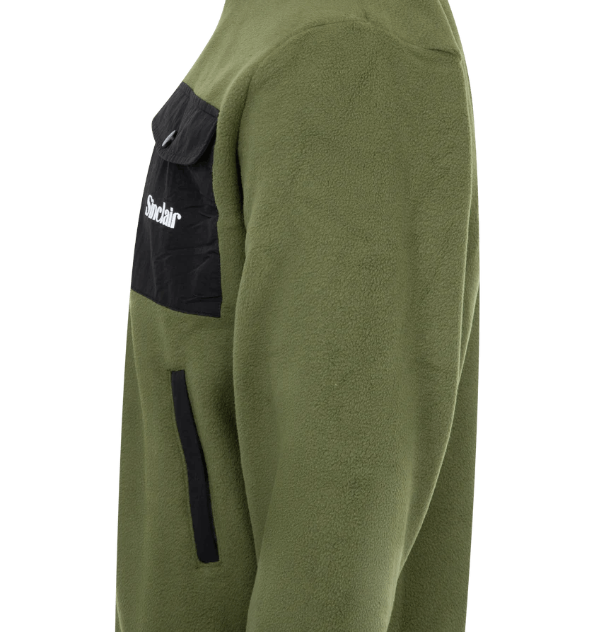 Sinclair Global o1h1sh10525 Cargo Pocket Fleece Jacket in Olive Green Size US S / EU 44-46 / 1 - 3 Thumbnail