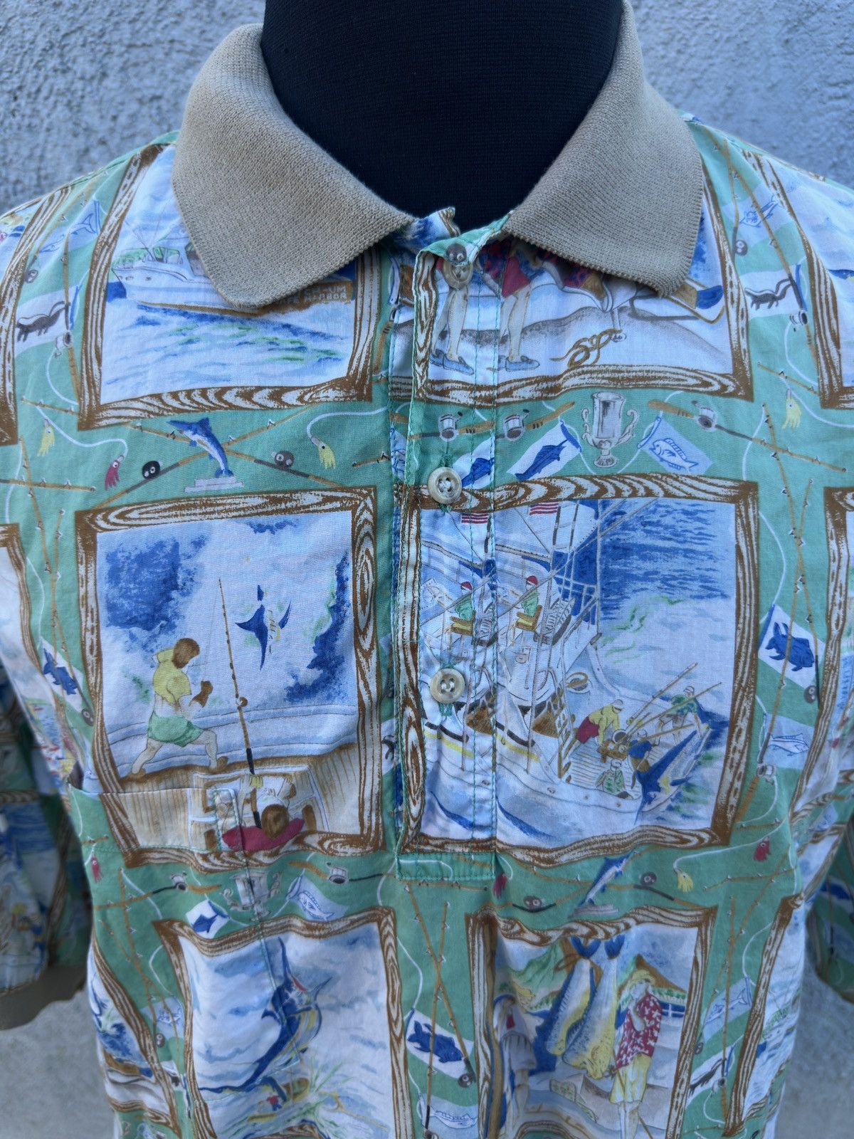 Reyn Spooner Reyn Spooner Polo Shirt Hawaiian Print Multicolor Men's M Size US M / EU 48-50 / 2 - 3 Thumbnail