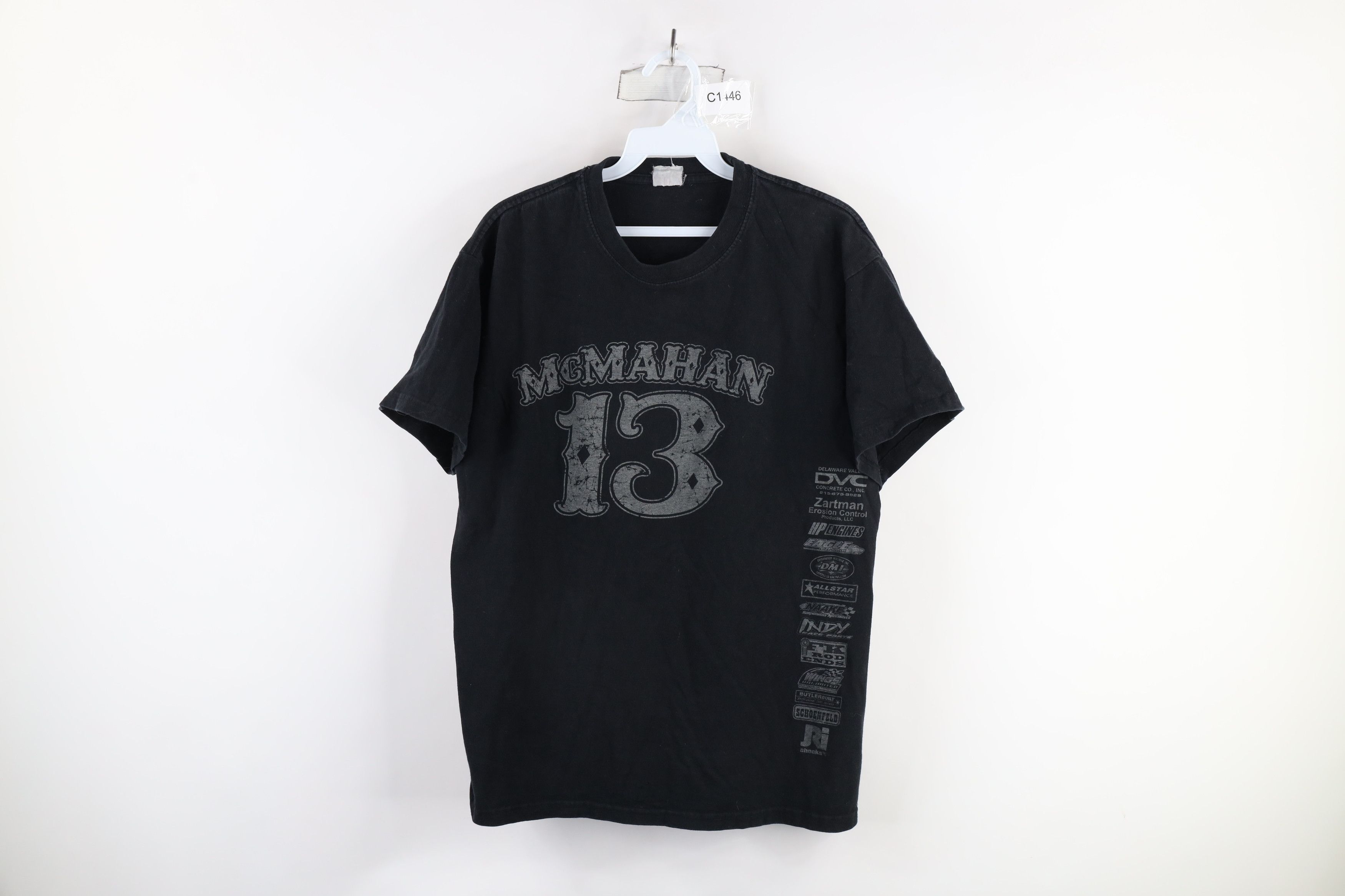 Vintage Vintage Y2K Paul McMahan Car Racing T-Shirt Black Cotton Size US M / EU 48-50 / 2 - 1 Thumbnail