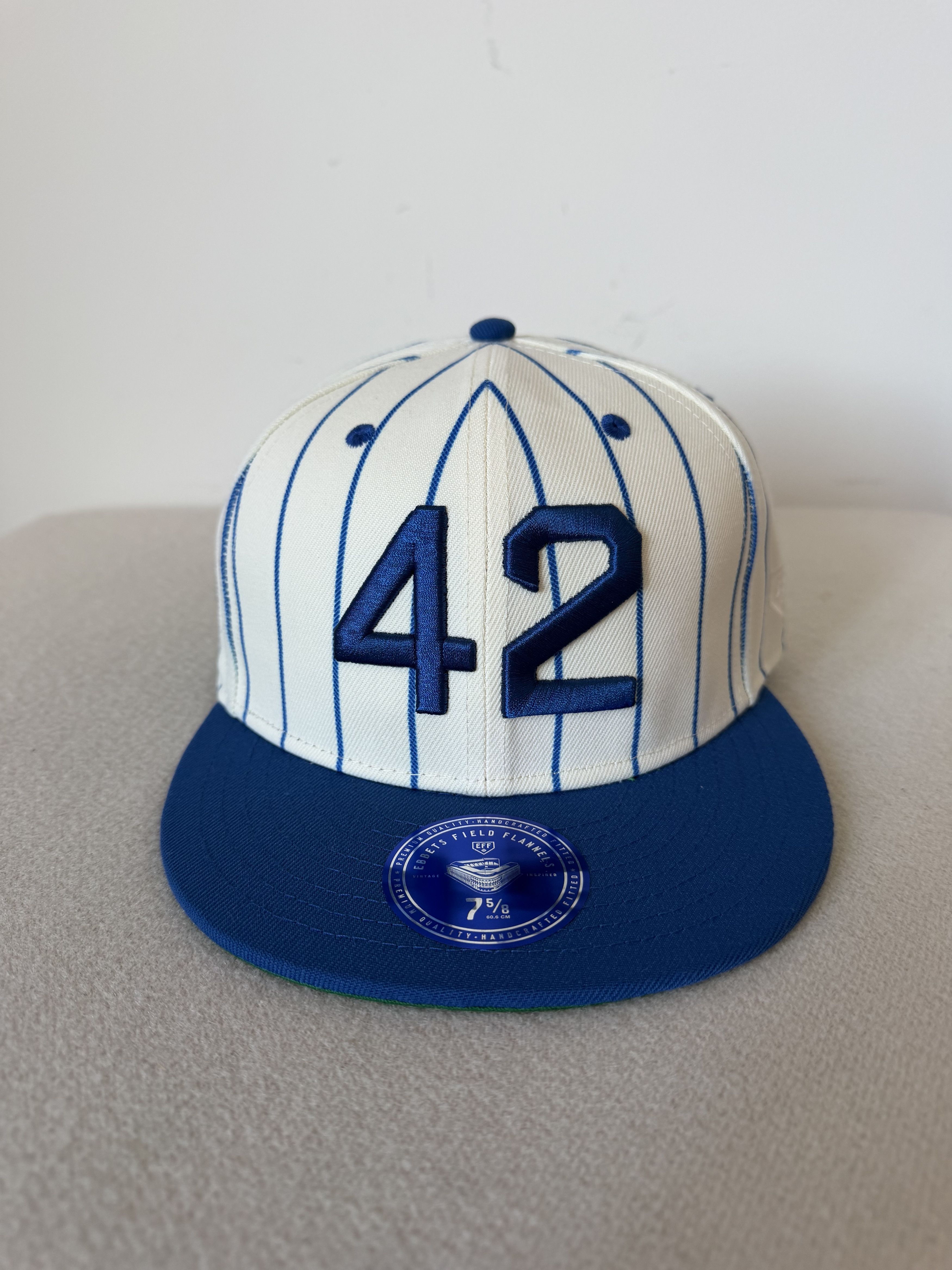 7 5/8 Ebbets Field Flannels Jackie Robinson 42 Signature Hat