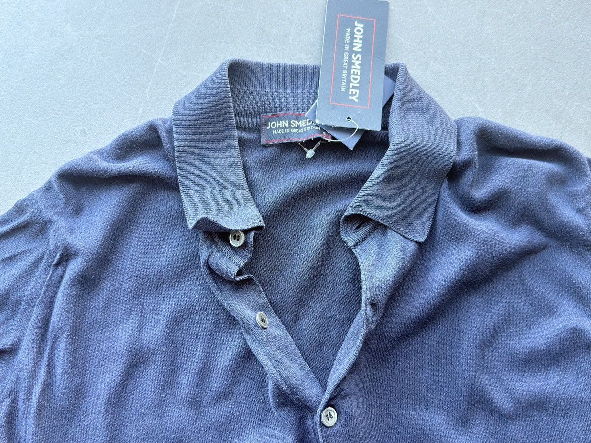 John Smedley John Smedley England Made Sea Island Cotton Mens Polo Shirt Size US S / EU 44-46 / 1 - 4 Thumbnail