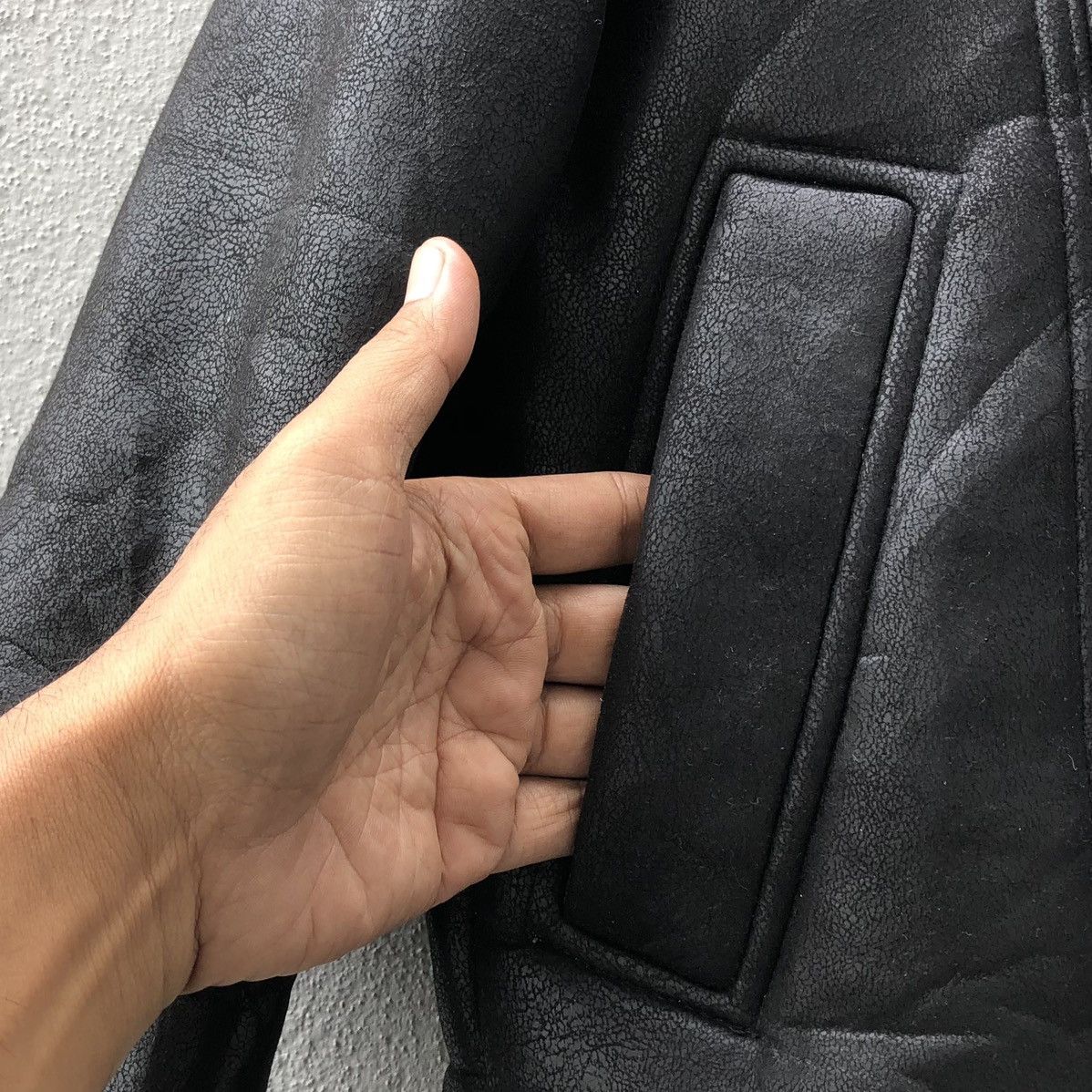Japanese Brand H&M Double Collar Lined Fleece Black Jacket Size US S / EU 44-46 / 1 - 4 Thumbnail