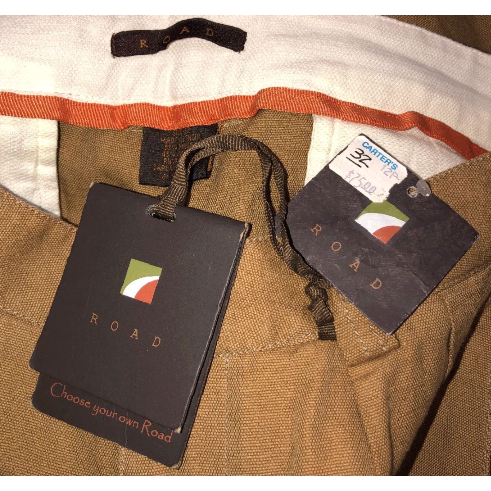ROA ROAD Mens Beige Brown Modal Cotton Casual Shorts Size 32 NEW Size US 32 / EU 48 - 5 Thumbnail