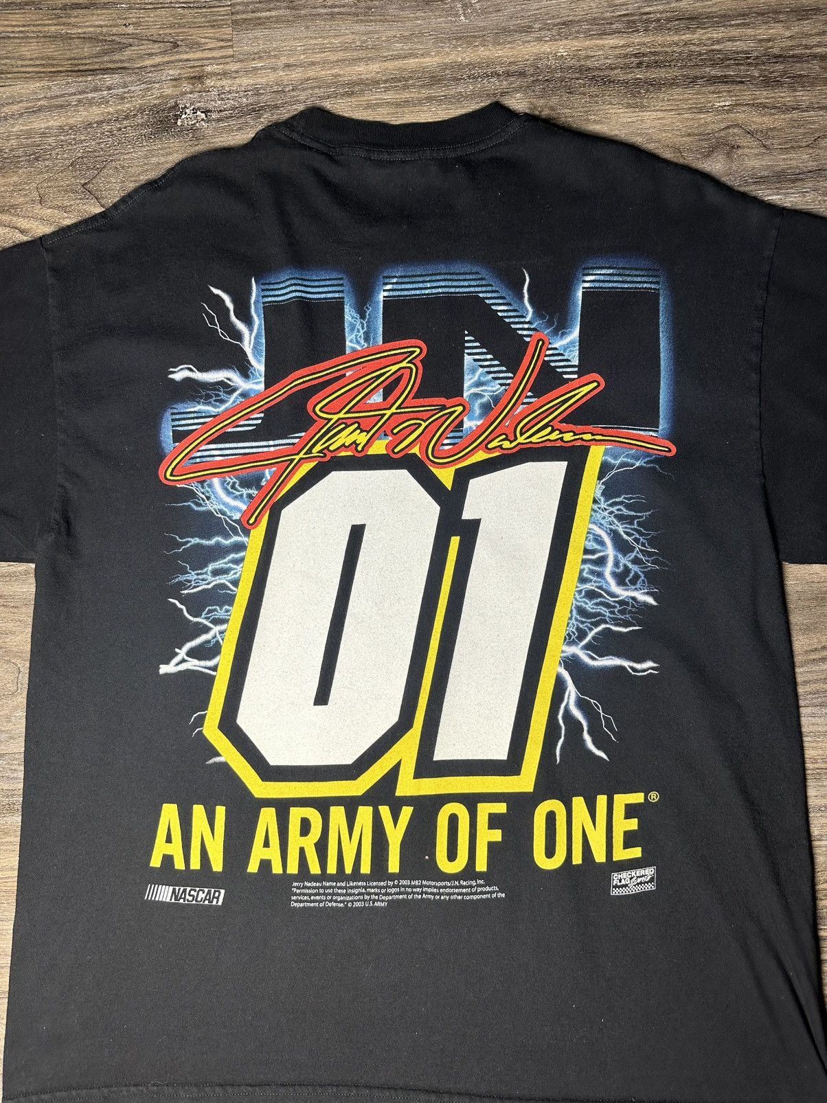 Daytona T-Shirt - 2003 NASCAR U.S. Army JERRY NADEAU An Army of One Size US L / EU 52-54 / 3 - 3 Thumbnail