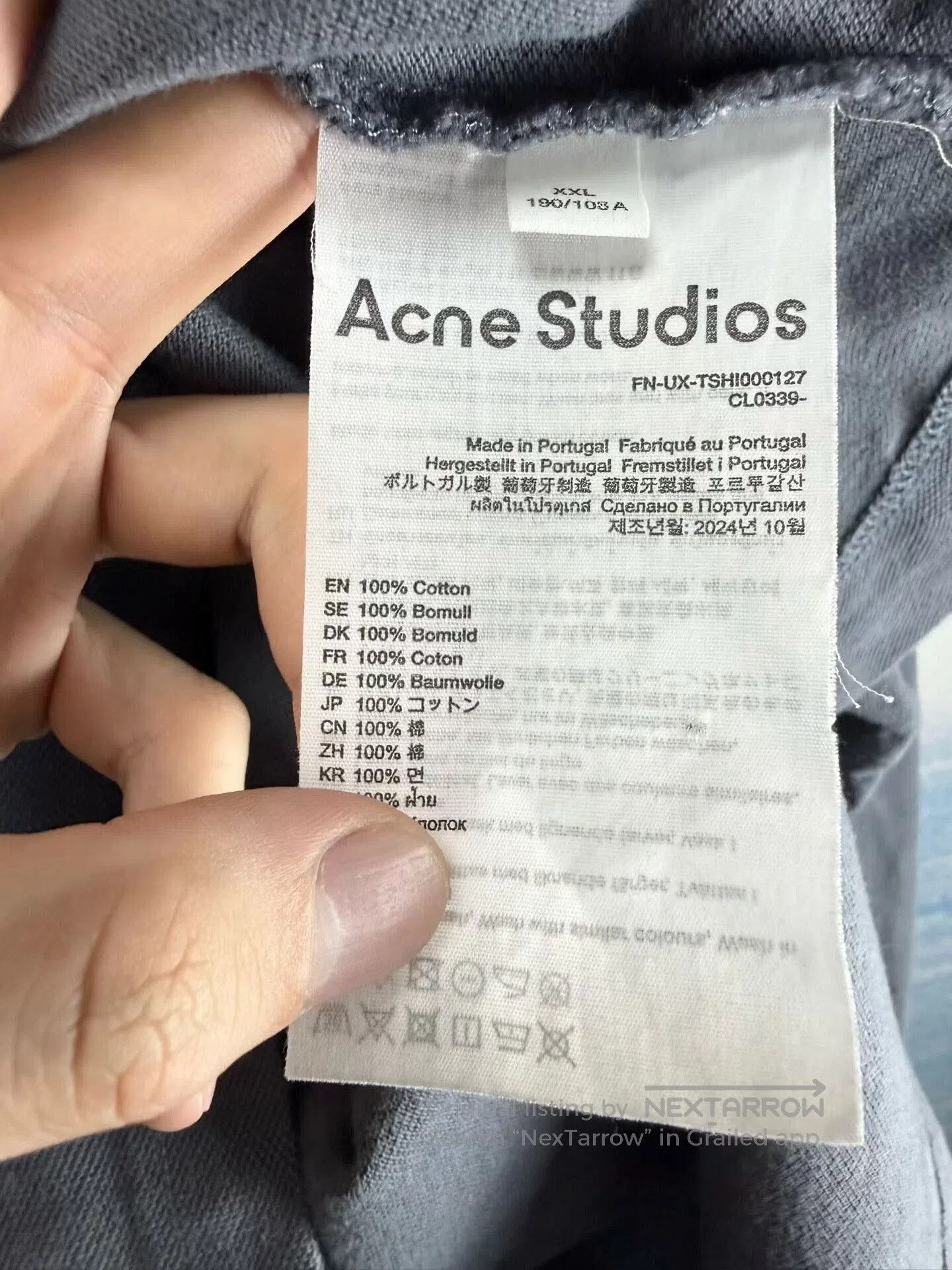 Acne Studios acne studios gray long sleeve sweatshirt XXL. Size US XXL / EU 58 / 5 - 4 Thumbnail