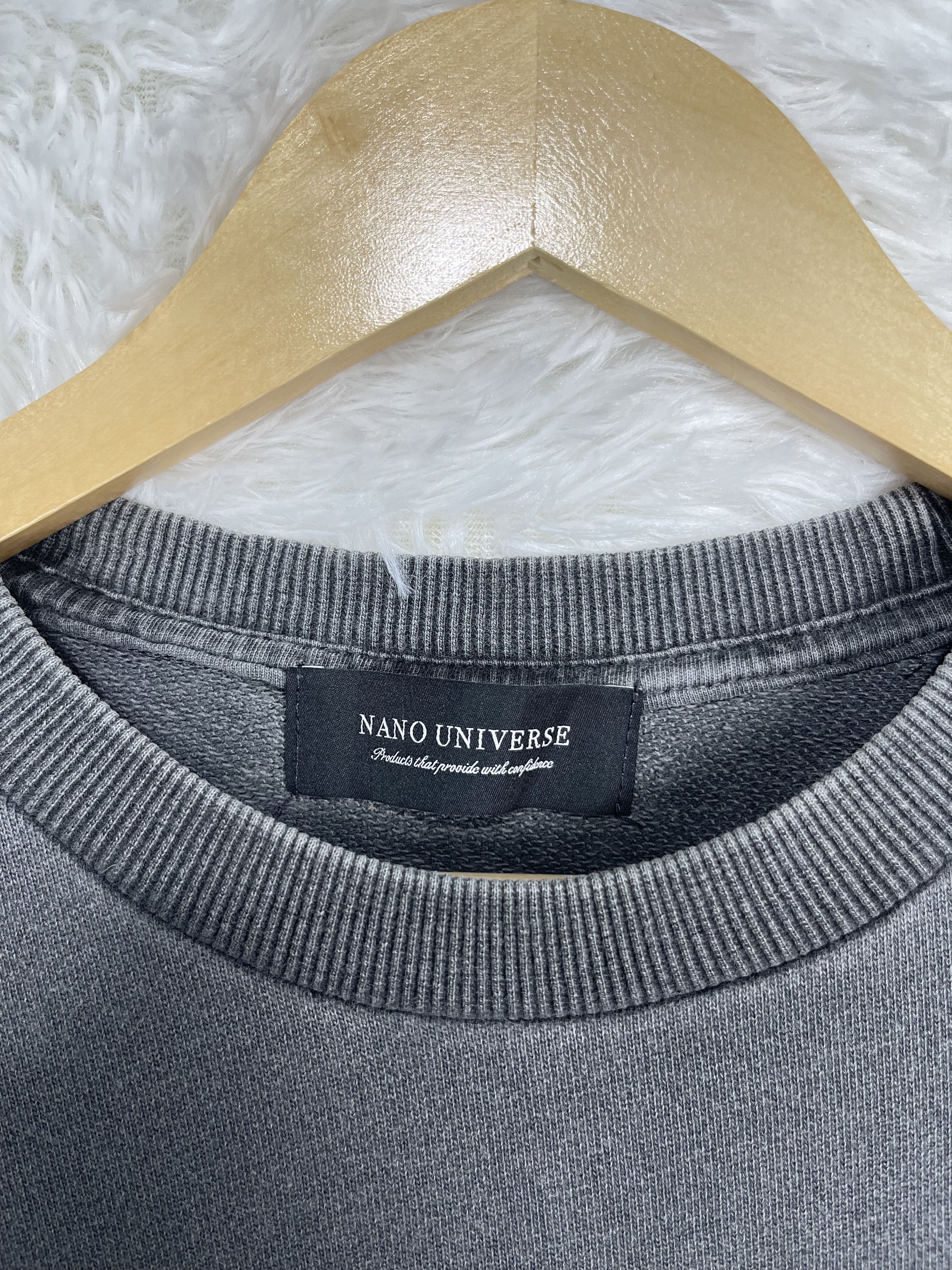 NANO universe Vintage Nano Universe Gray Sweatshirt AS0021 Size US S / EU 44-46 / 1 - 4 Thumbnail