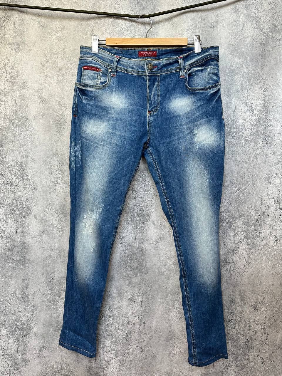 Philipp Plein Philipp Plein Illegal Fight Club Cowgirl Pants Distressed Size 32" / US 10 / IT 46 - 1 Thumbnail