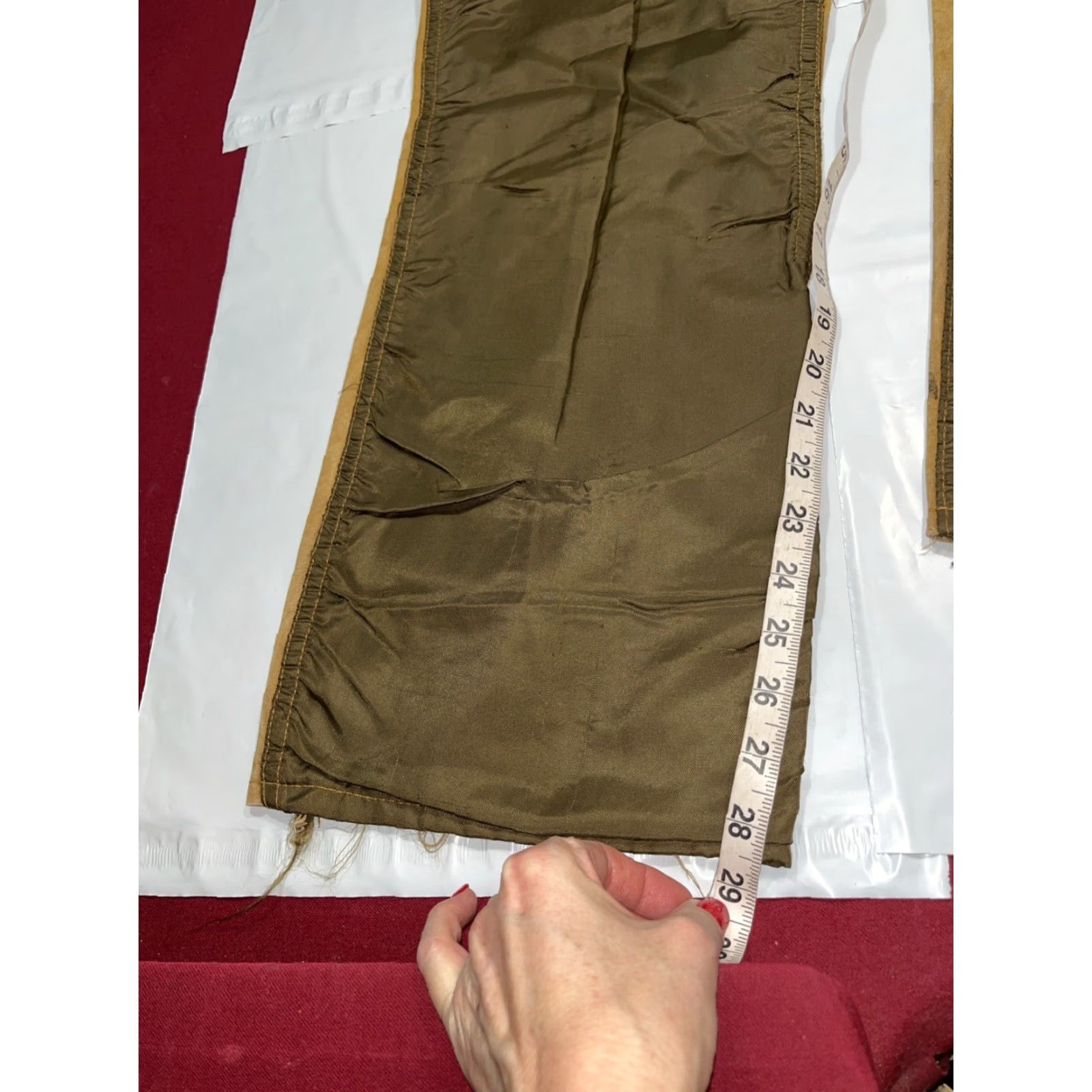 JCPenney VINTAGE JCPenney Hunting Apparel PANTS Tan Brown 34 Canvas Nylon 1970s 5-Pocket Jeans Style Mens Size US 34 / EU 50 - 6 Thumbnail