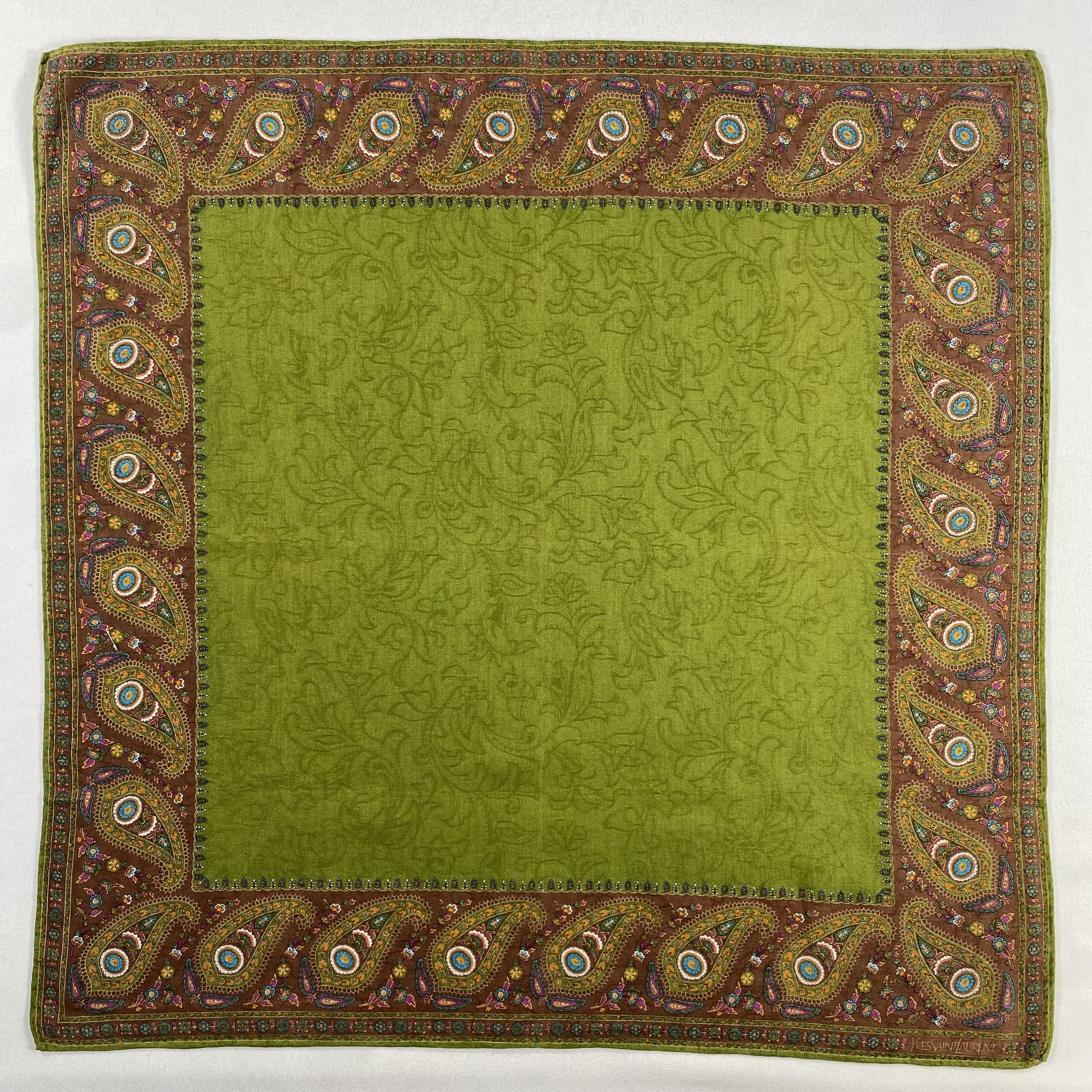 Vintage Yves Saint Laurent Handkerchief / Neckerchief-P1366 Size ONE SIZE - 1 Thumbnail
