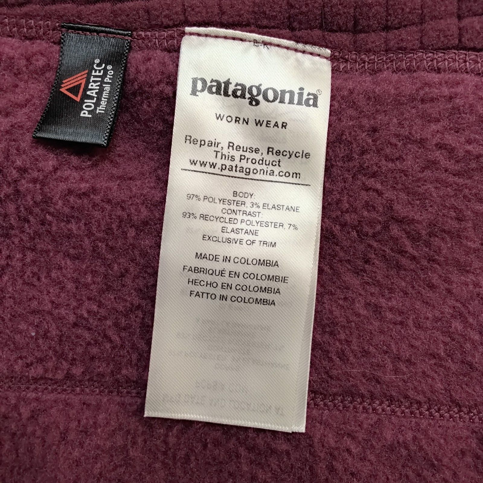 Patagonia Patagonia R2 Fleece Women's L Purple Full Zip Excellent Size L / US 10 / IT 46 - 8 Thumbnail