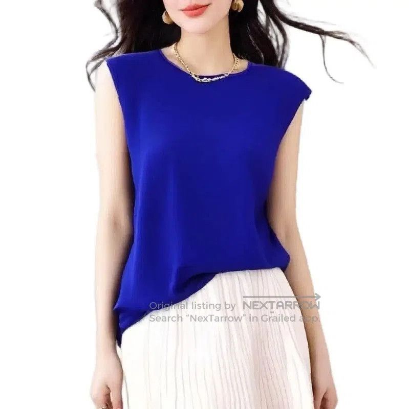 Dior Dior Blue Wool Short Sleeve Top . Size S / US 4 / IT 40 - 2 Thumbnail