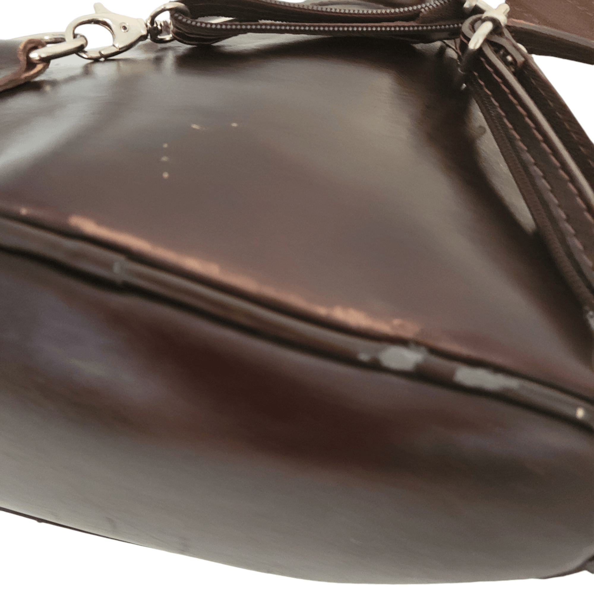 NBDN Nobrandedon Vintage Brown Leather Backpack Medium Shoulder Bag Size ONE SIZE - 16 Thumbnail