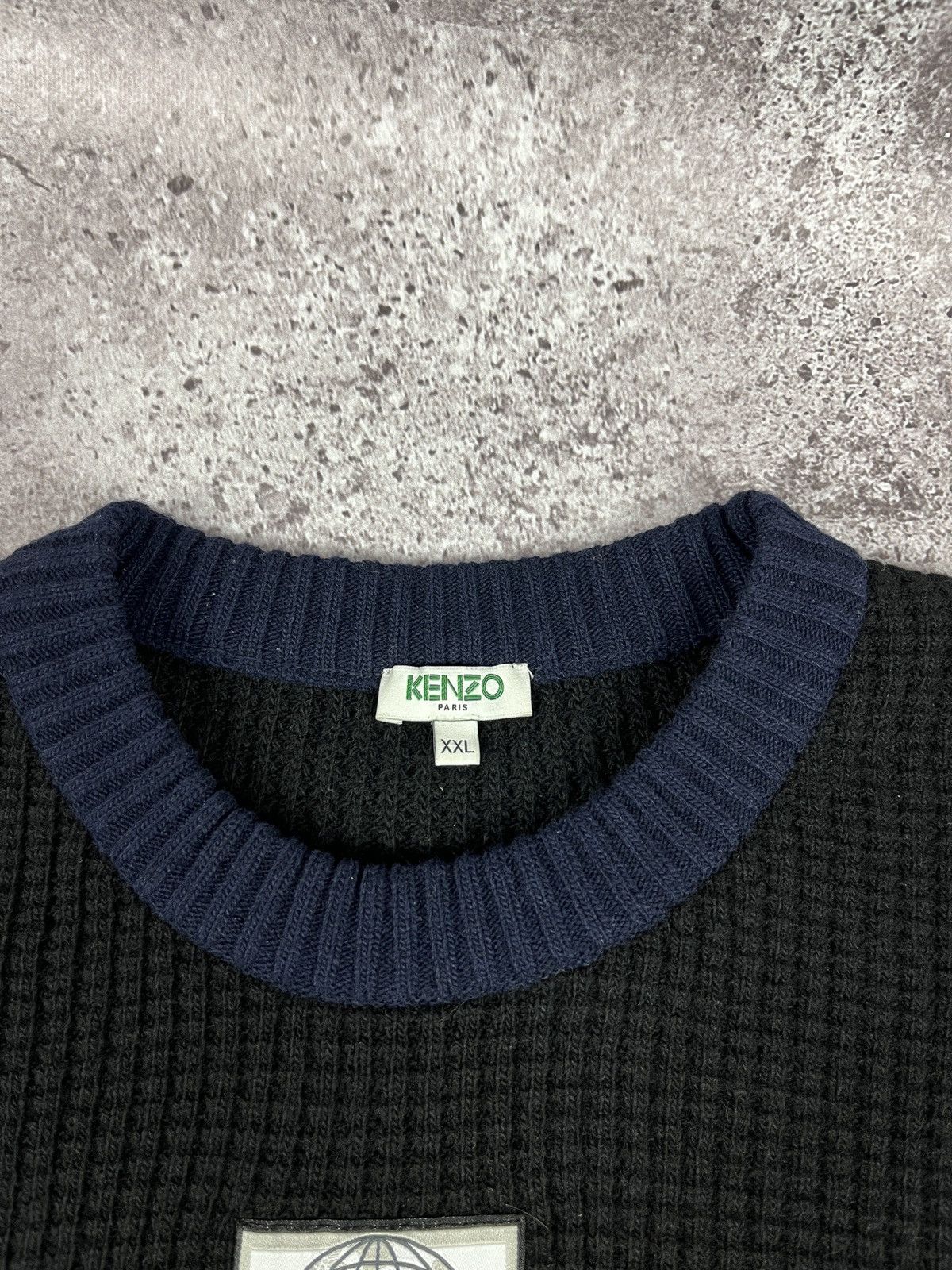 Kenzo Kenzo Logo Wool Sweater Size US XXL / EU 58 / 5 - 6 Thumbnail