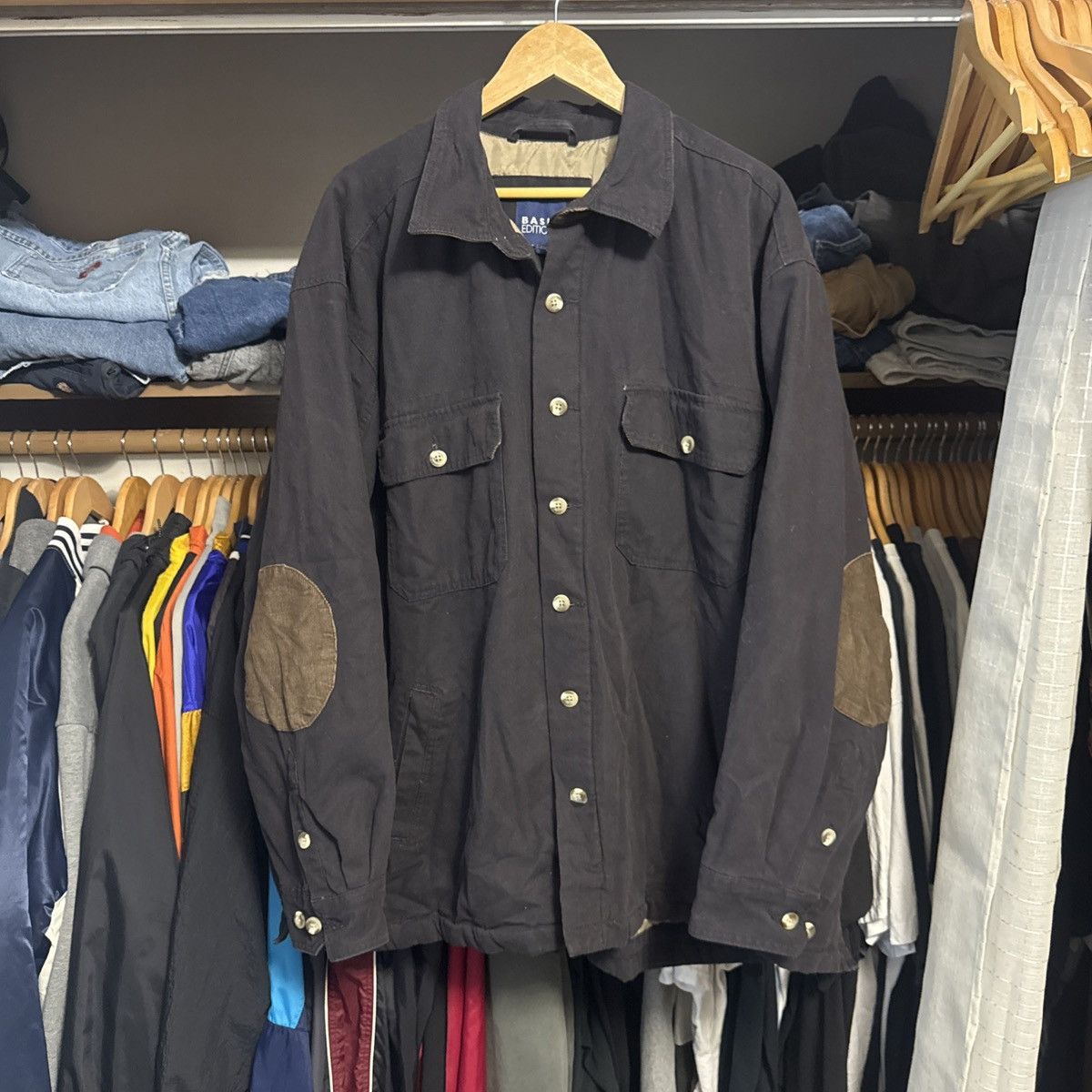 Basic Editions Basic Editions Men XXL Jacket Coat Button Up Long Sleeve Size US XXL / EU 58 / 5 - 1 Thumbnail