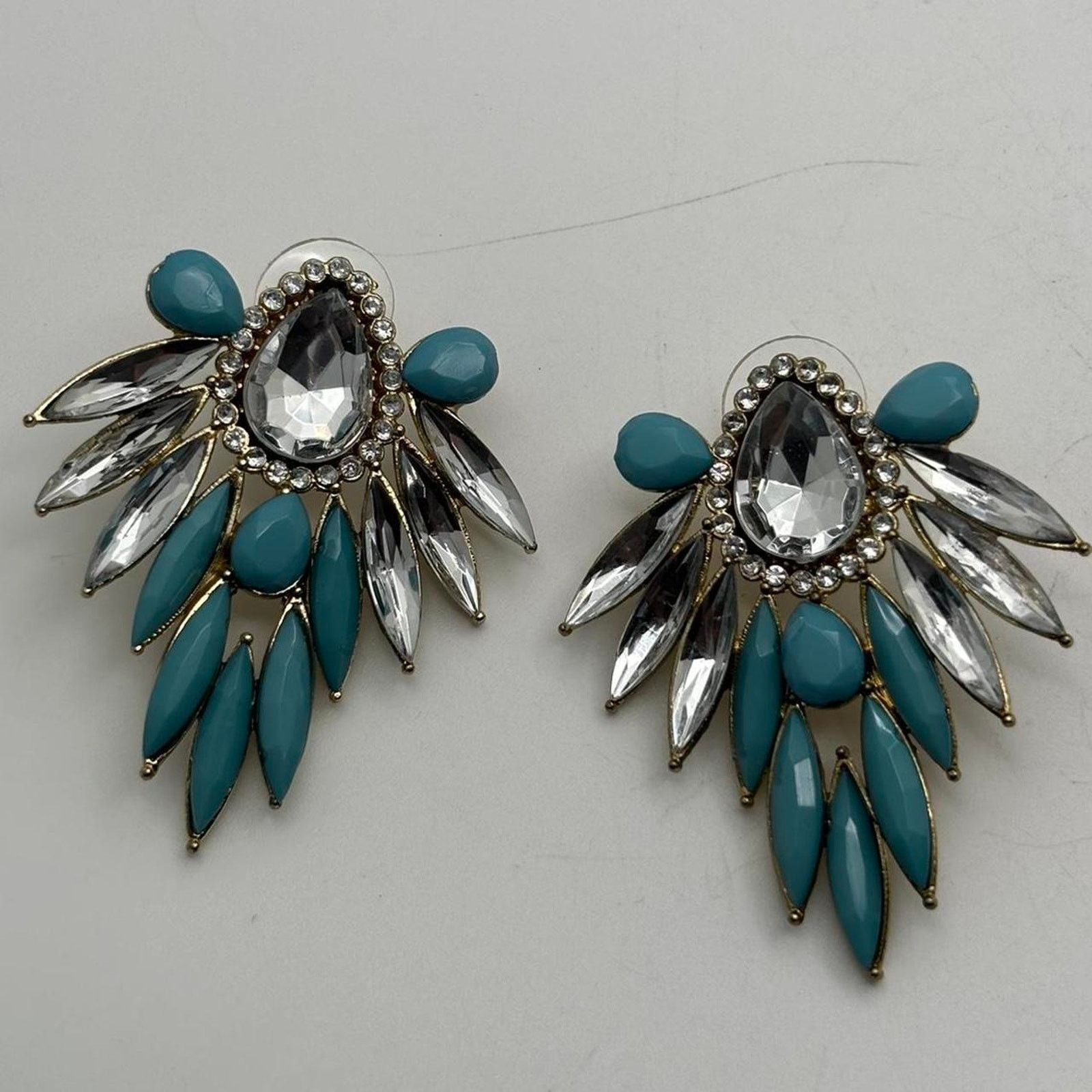 Other Vintage silver & blue earrings Size ONE SIZE - 1 Thumbnail