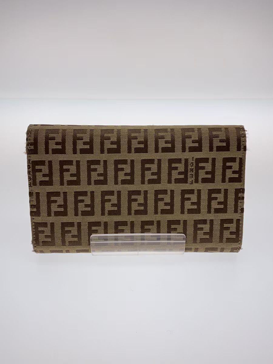 Fendi Fendi Canvas Long Wallet Beige Size ONE SIZE - 2 Thumbnail