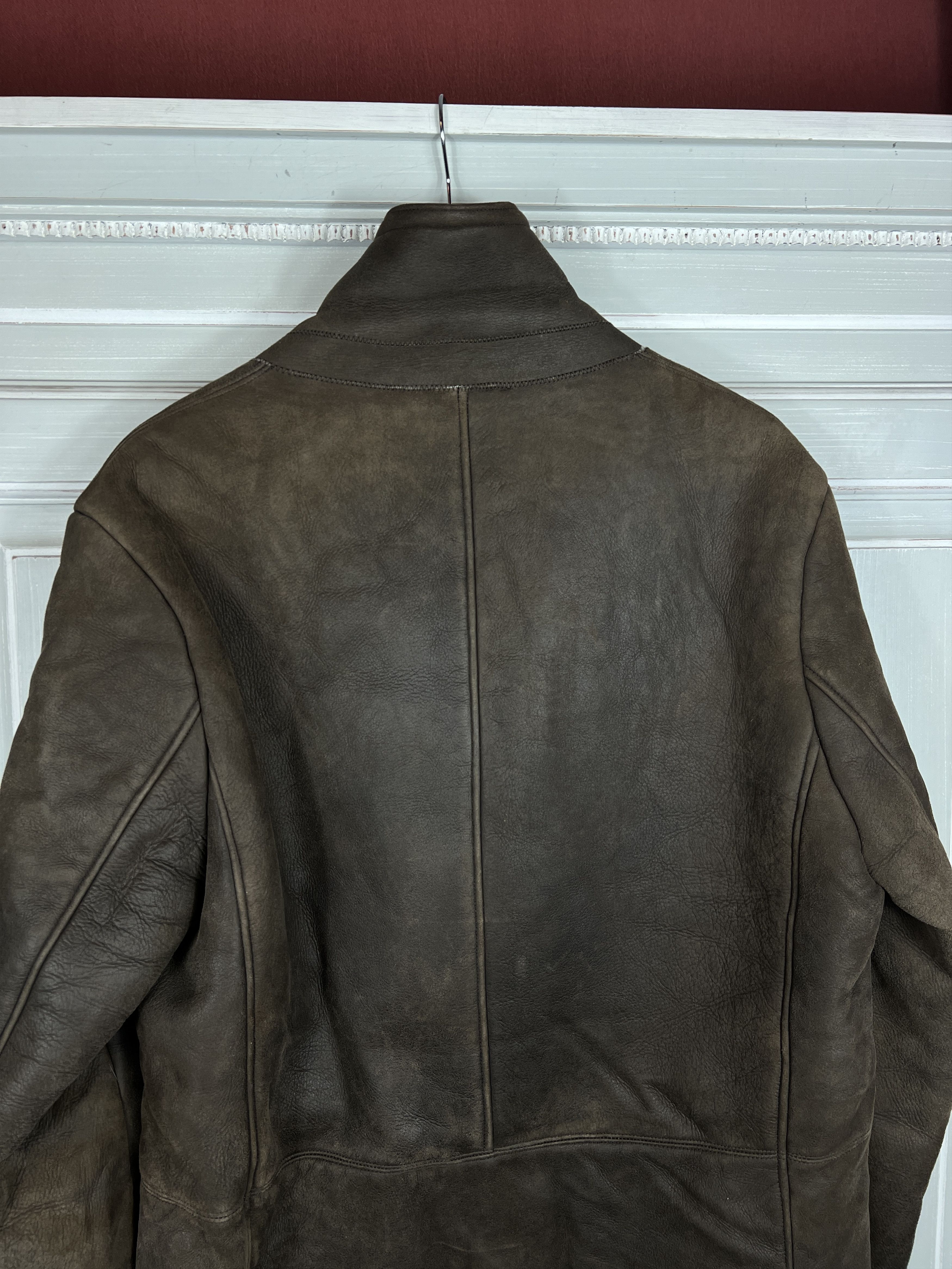 agnes b. Agnes B.homme Sherpa leather jacket wool Size US M / EU 48-50 / 2 - 3 Thumbnail