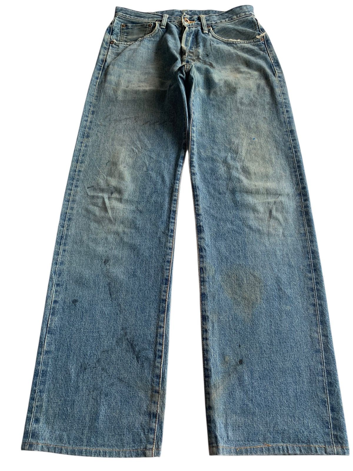 Kapital VINTAGE EDWIN 505X SELVEDGE FADED & RUSTY DISTRESSED DENIM Size US 30 / EU 46 - 3 Thumbnail