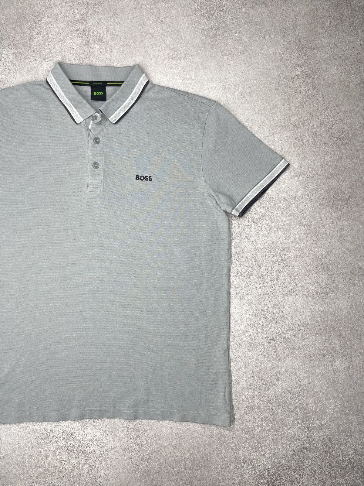 Hugo Boss Mens Hugo Boss Paddy Polo T Shirt Grey Size XL Size US XL / EU 56 / 4 - 3 Thumbnail