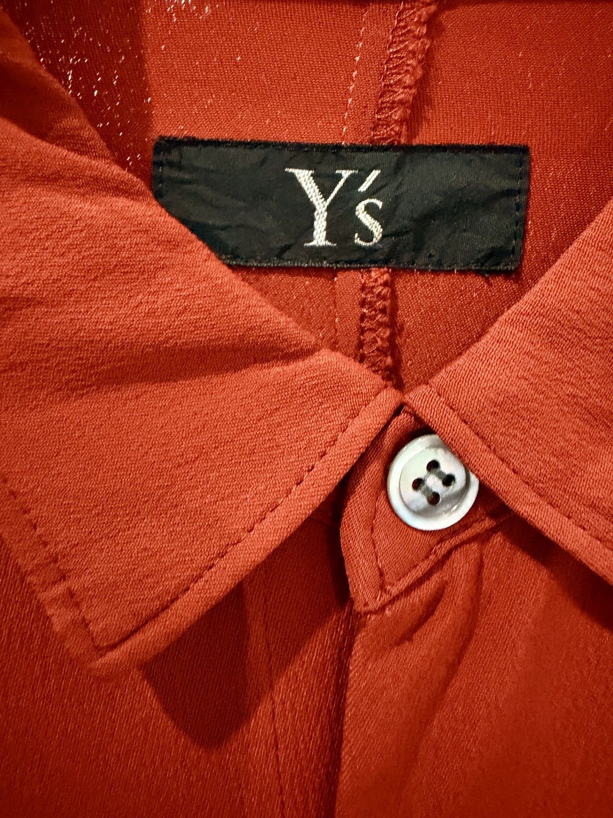 Y's Y’s Yohji Yamamoto Red Button Up Shirt Made in Japan Size S / US 4 / IT 40 - 3 Thumbnail