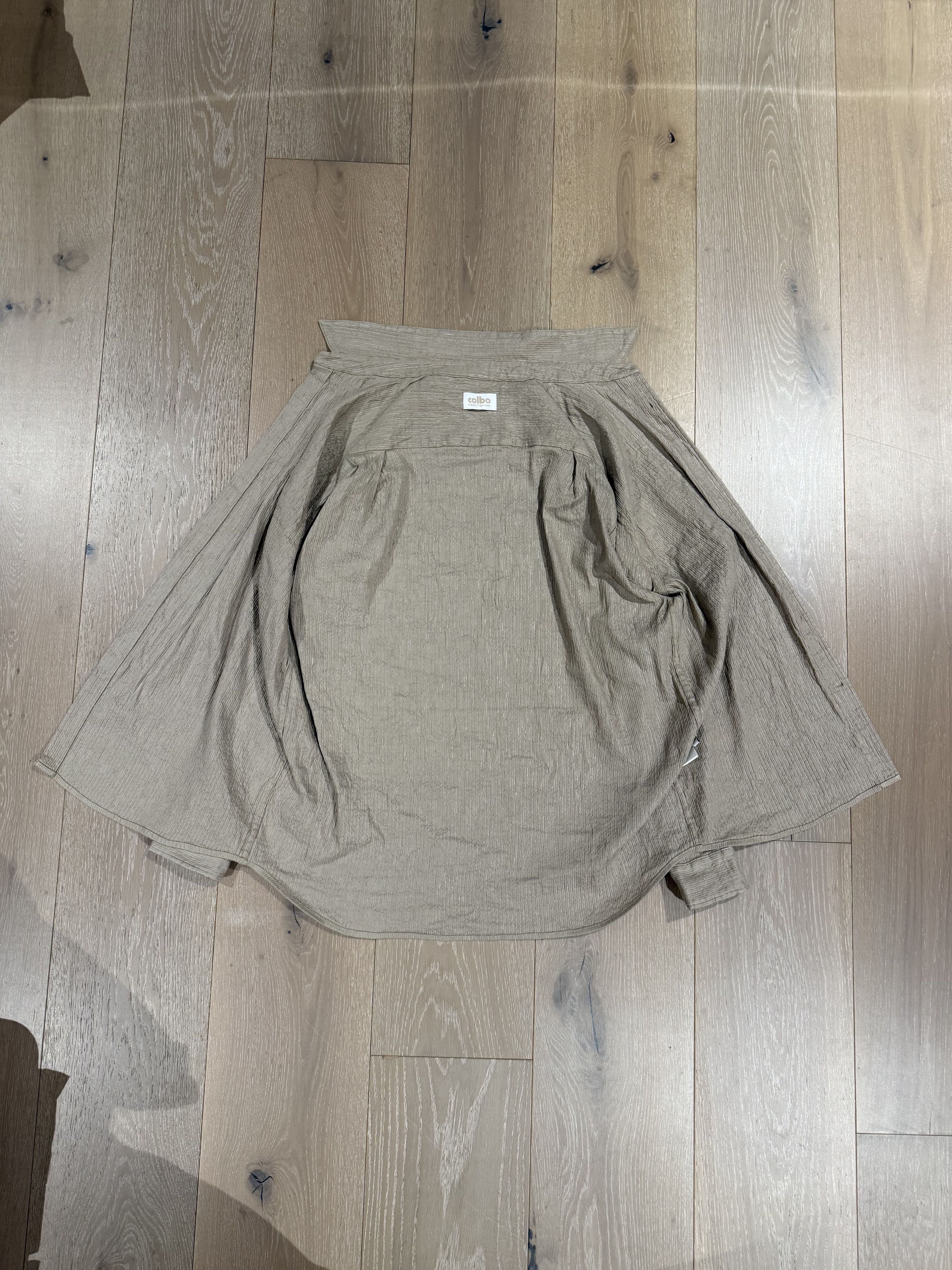 Colbo 💚 1/12 Colbo NYC Silk/Cotton TK Shirt Taupe Medium NEW Size US M / EU 48-50 / 2 - 11 Thumbnail