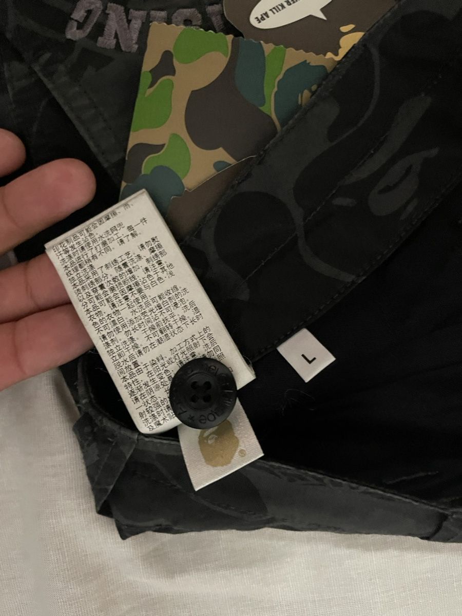Bape BAPE 1st Camo Cargo Pants ‘Black’ Size US 35 - 6 Thumbnail