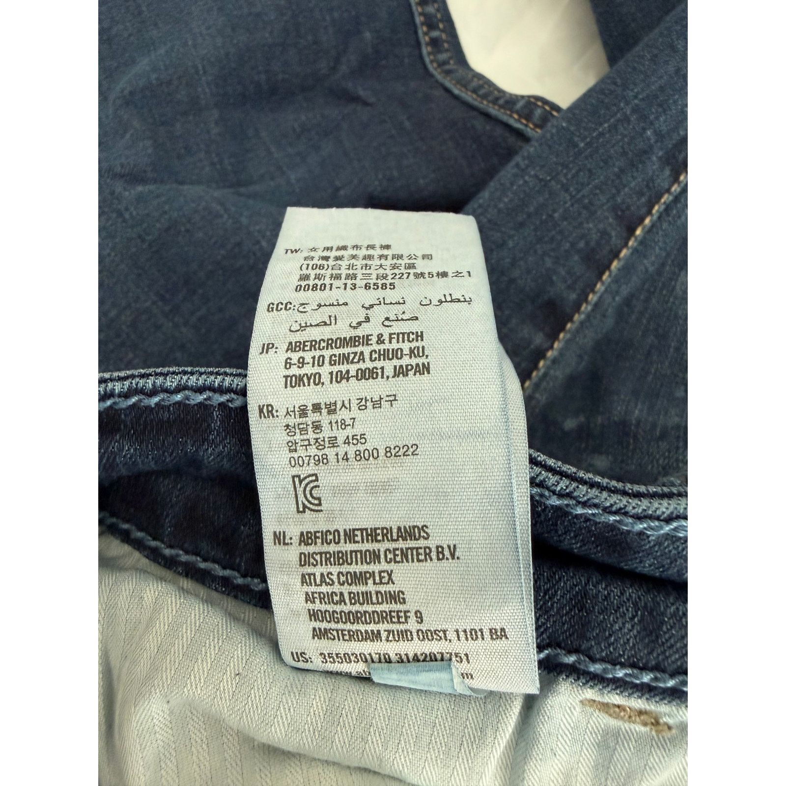 Hollister Hollister Low Rise Super Skinny Jeans Blue Distressed - D017 Size 27" / US 4 / IT 40 - 7 Thumbnail