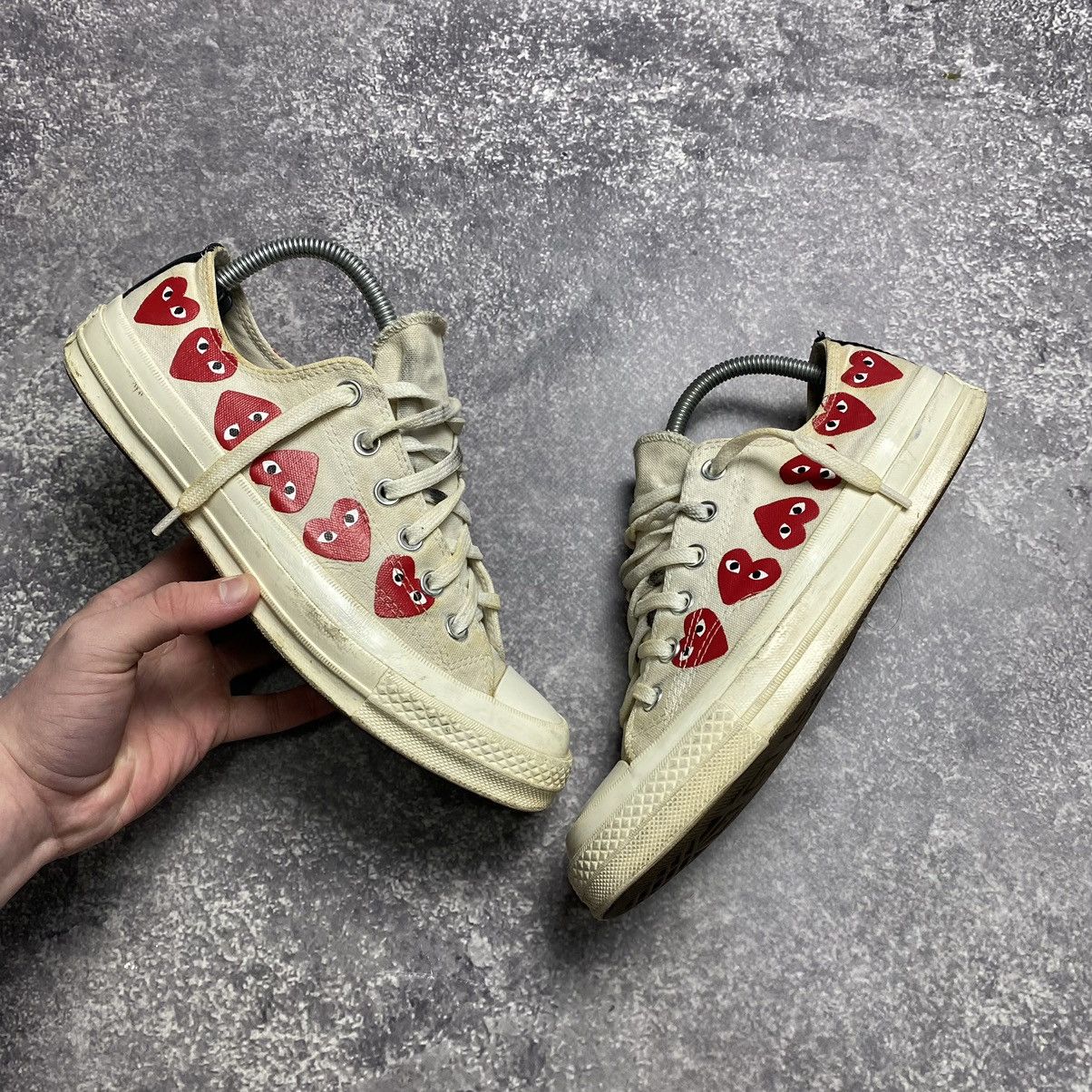 Comme des Garcons PLAY Rare Play Comme Des Garçons Monogramm logo sneakers Size US 7 / EU 40 - 1 Thumbnail