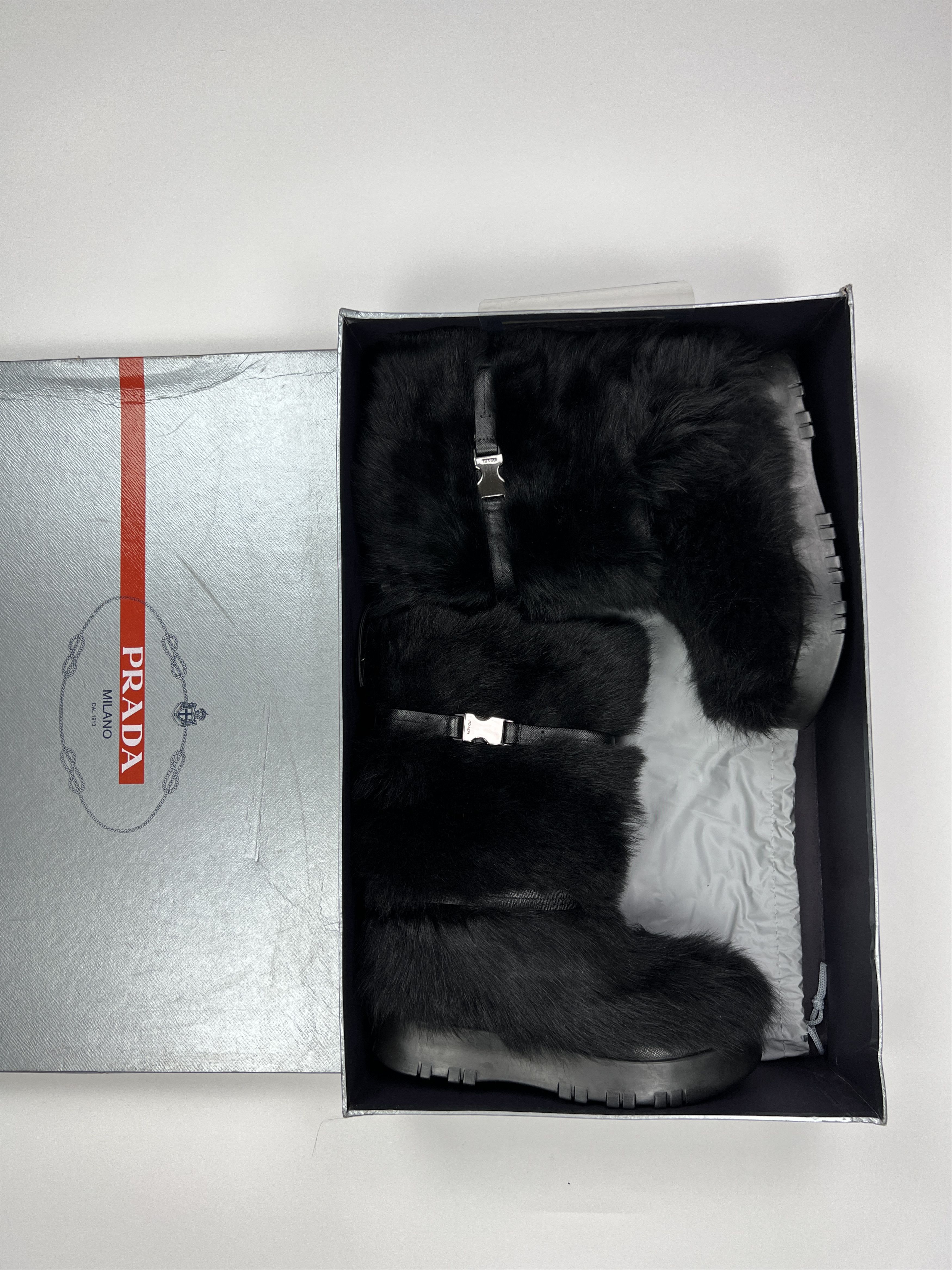 Prada Rare Prada Apres Snow Winter Faux Fur Boots Yeti Size US 8 / IT 38 - 5 Thumbnail