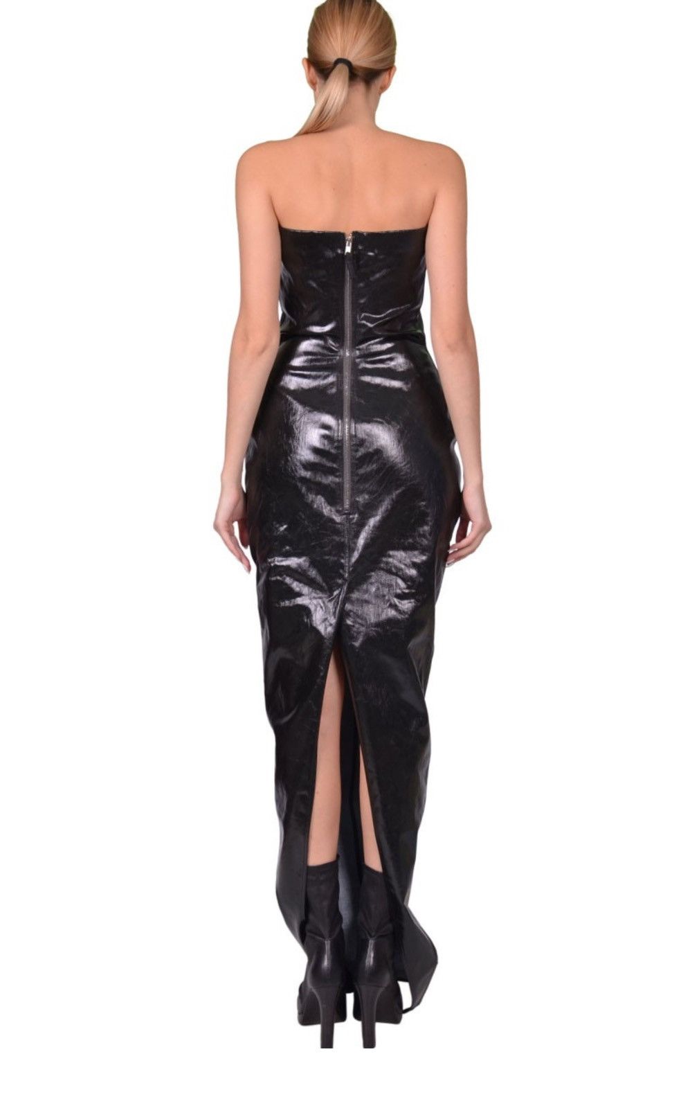 Rick Owens Last Size Rick Owens Bustier Coated Cotton Ruched Gown Size M / US 6-8 / IT 42-44 - 4 Thumbnail
