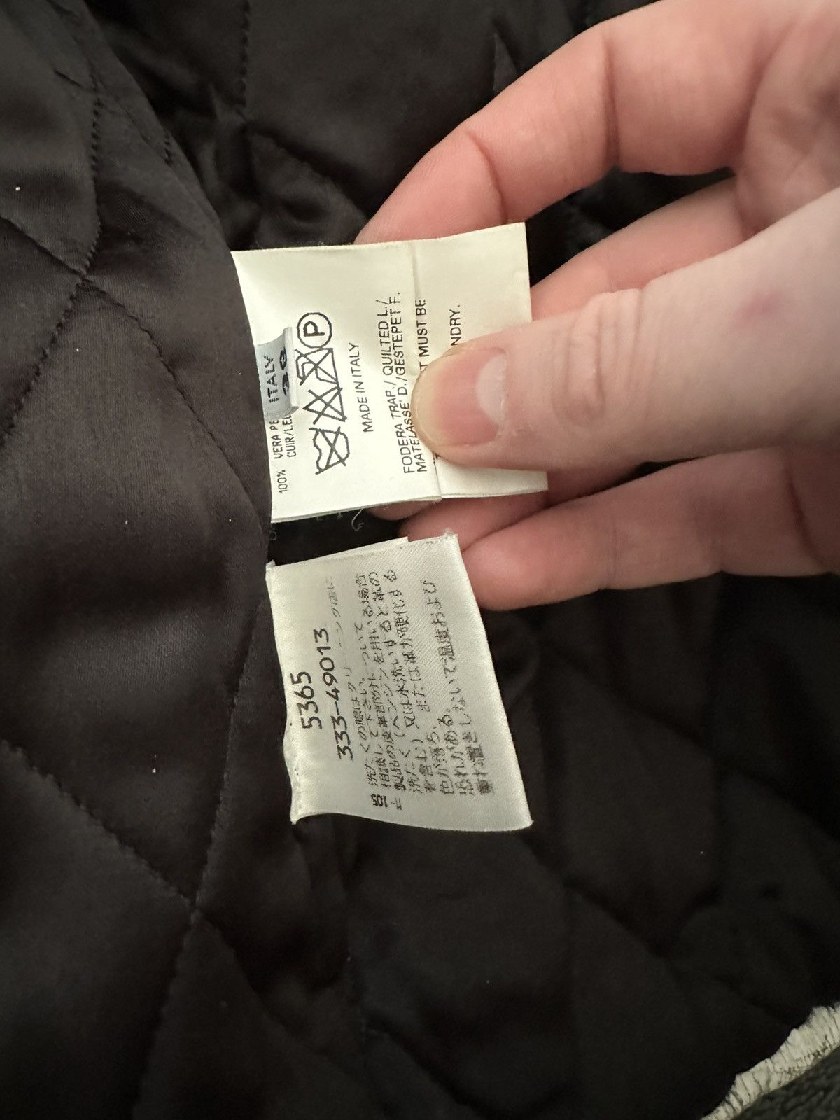 Maison Margiela Archive Margiela Fall 2000 Painted Leather Biker Jacket Size XS / US 0-2 / IT 36-38 - 10 Thumbnail