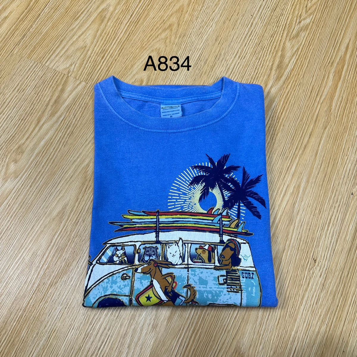 Sun Surf Vintage Crazy Shirts Back Heat Adopt A Dog Surfing A834 Size US M / EU 48-50 / 2 - 12 Thumbnail