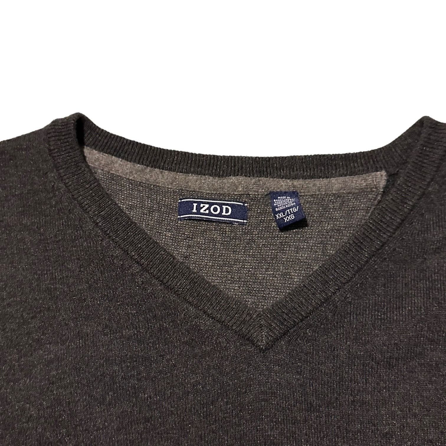 Izod Classic Izod Sweater Grey XXL V-Neck EUC Knit Warm Breathabl Size US XXL / EU 58 / 5 - 4 Thumbnail