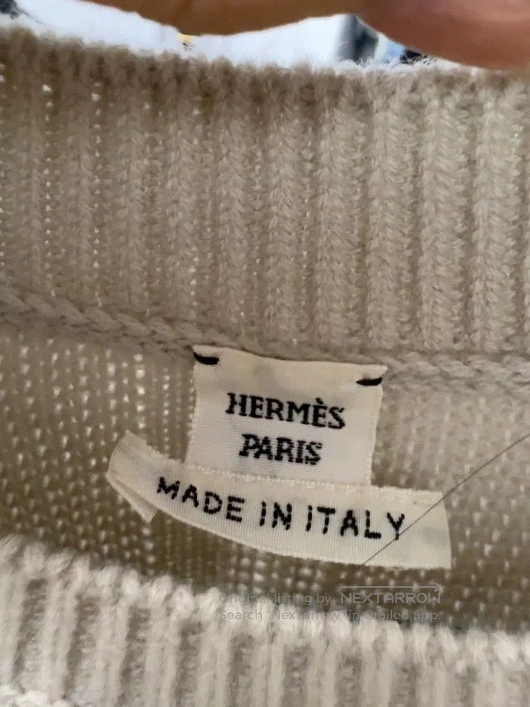 Hermes Hermes Beige Knit Sweater. Size US S / EU 44-46 / 1 - 2 Thumbnail