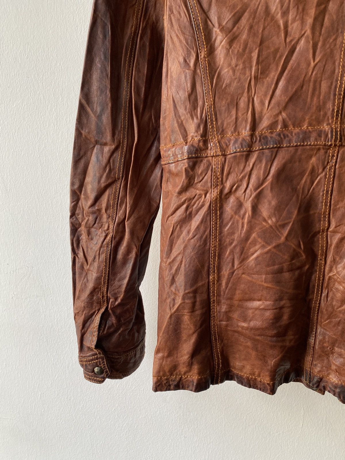 If Six Was Nine Japanese Brand GOA Multipocket Zipper Hoodie Leather Jacket Size US S / EU 44-46 / 1 - 10 Thumbnail