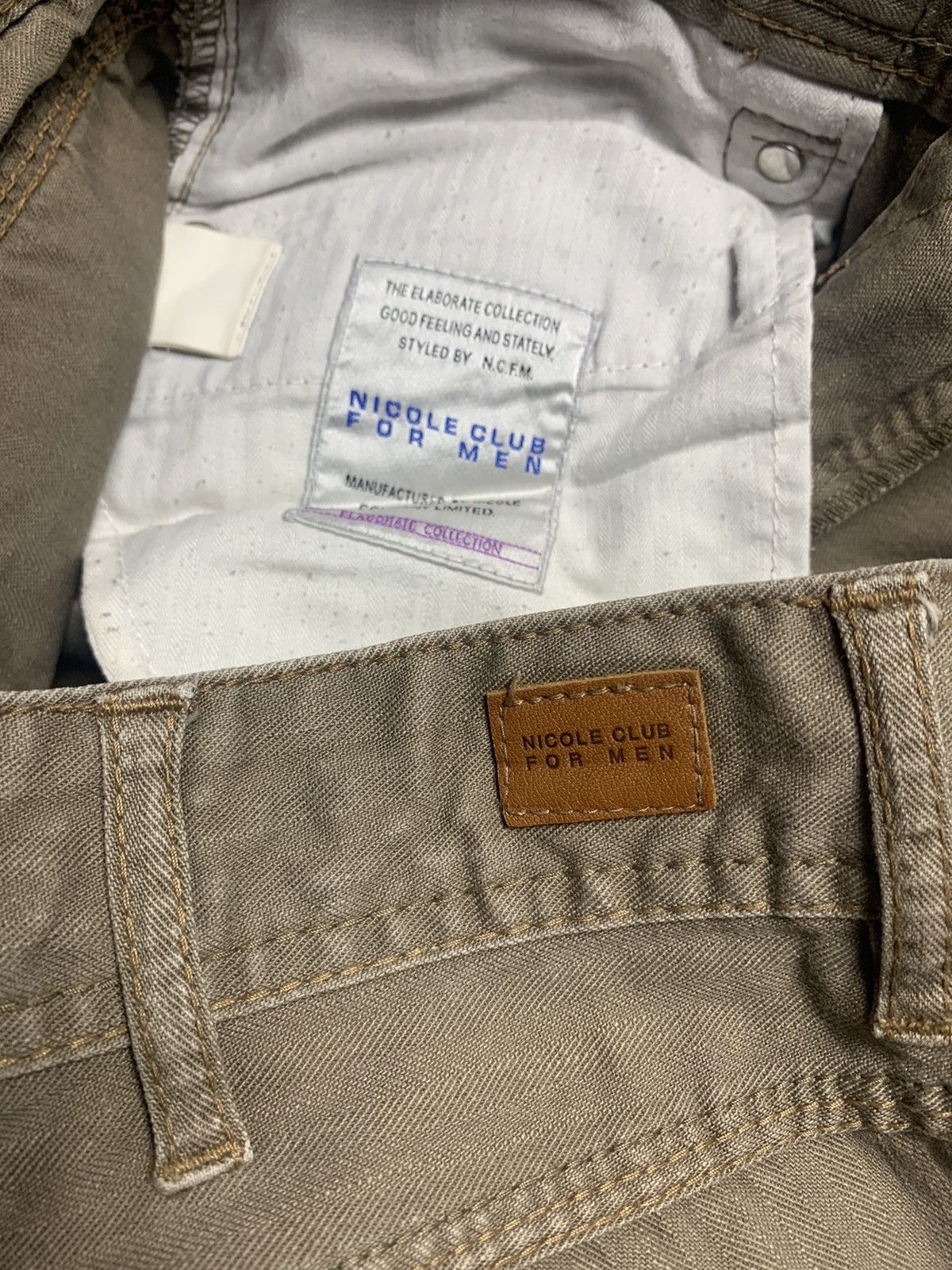 Japanese Brand 2000s Nicole Club For Men Bootcut Pants Size US 31 - 6 Thumbnail