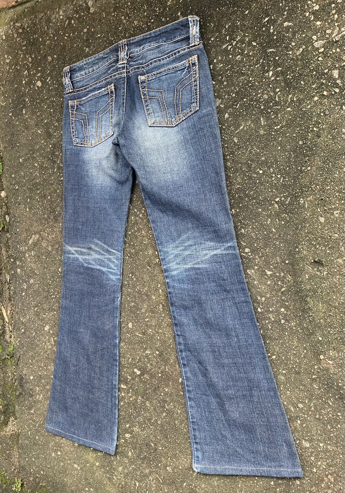 Japanese Brand Sword Fish Flare Unisex Denim Jeans Pants Size US 29 - 8 Thumbnail