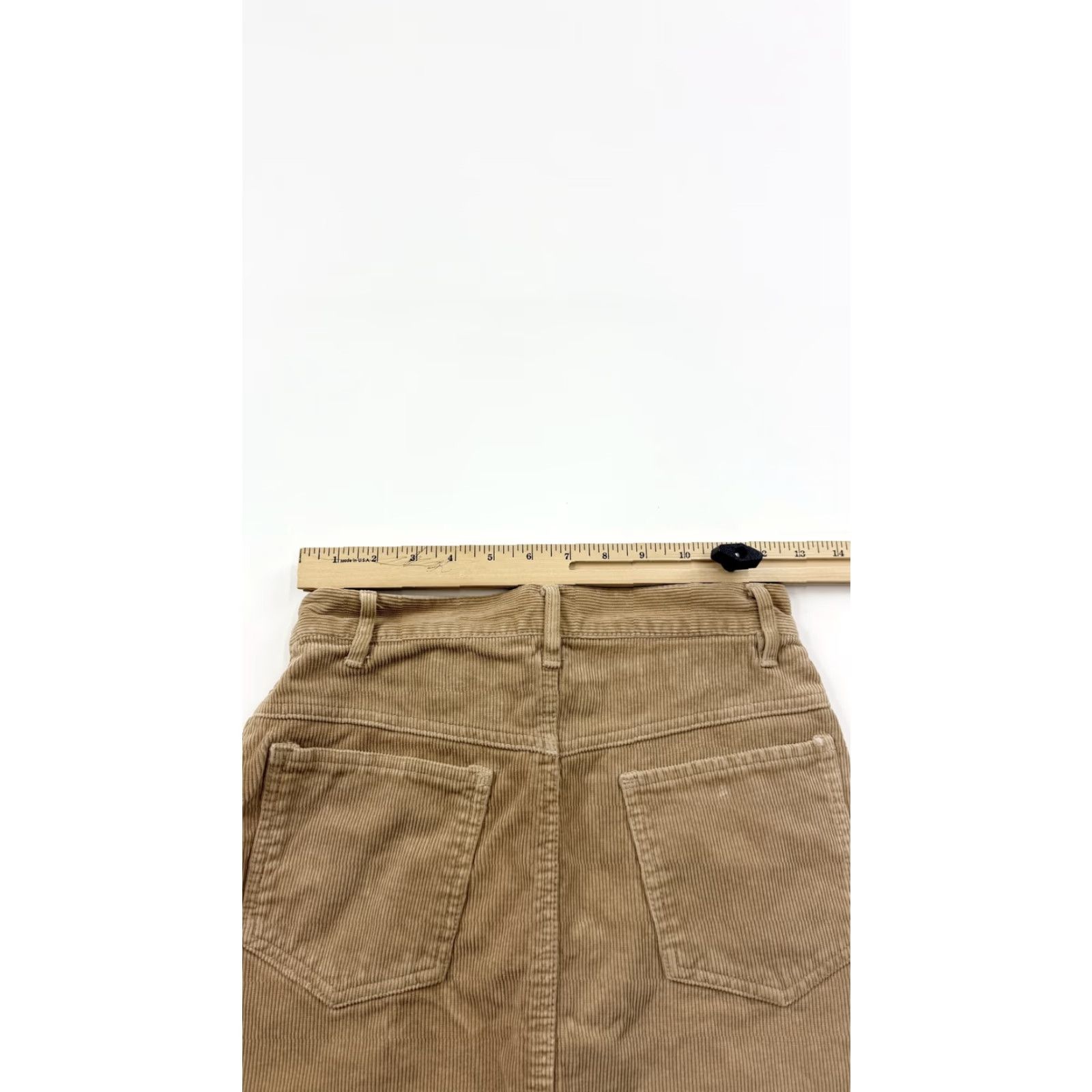 Etro J. Galt Mini Skirt Women’s Small Beige Corduroy Y2K Retro Casual Pockets Size 28" / US 6 / IT 42 - 6 Thumbnail