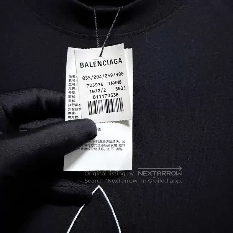Balenciaga Balenciaga Brand logo letter embroidery round-neck short-s Size US M / EU 48-50 / 2 - 4 Thumbnail