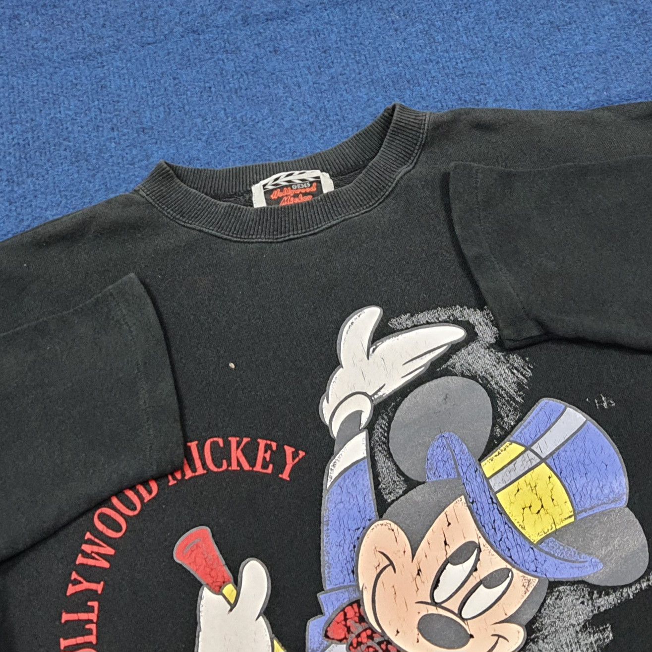 Mickey Mouse Vintage 90s Gems Hollywood Mickey Mouse Sweatshirt C291N33 Size US M / EU 48-50 / 2 - 5 Thumbnail
