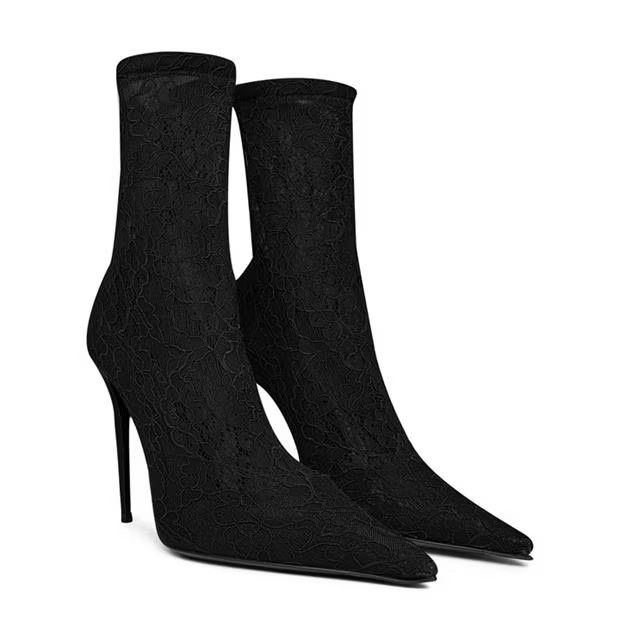 Dolce & Gabbana o1g2r1mq1024 Ankle Boots in Black Size US 10 / IT 40 - 3 Thumbnail