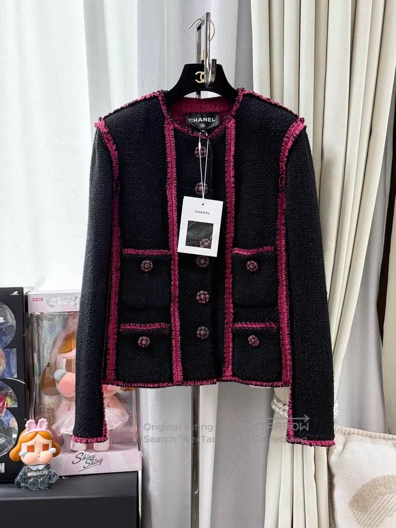 Chanel Chanel Pink rolled-edged flower glazed buckle four-pocket Size XS / US 0-2 / IT 36-38 - 2 Thumbnail